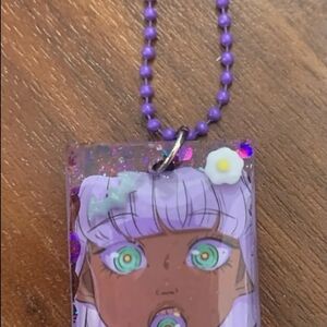 Purple Monster Girl Keychain